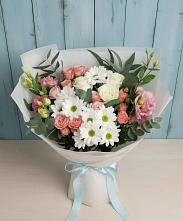 Букет цветов из:  Розы, Лизиантусы и Хризантемы #REPLACE_PRED# Кощеево