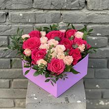 Цветочная композиция из Розы в коробке #REPLACE_PRED# Кощеево