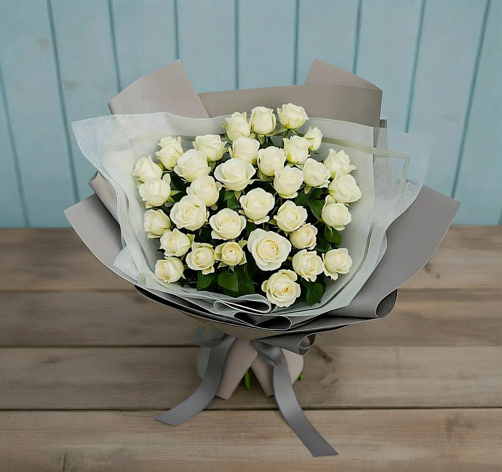 Букет Белоснежная нежность в Кощеево