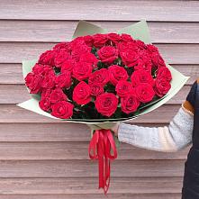 Букет 55 Красных роз Фридом #REPLACE_PRED# Кощеево