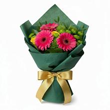Букет цветов из:  Герберы, Розы и Хризантемы #REPLACE_PRED# Кощеево