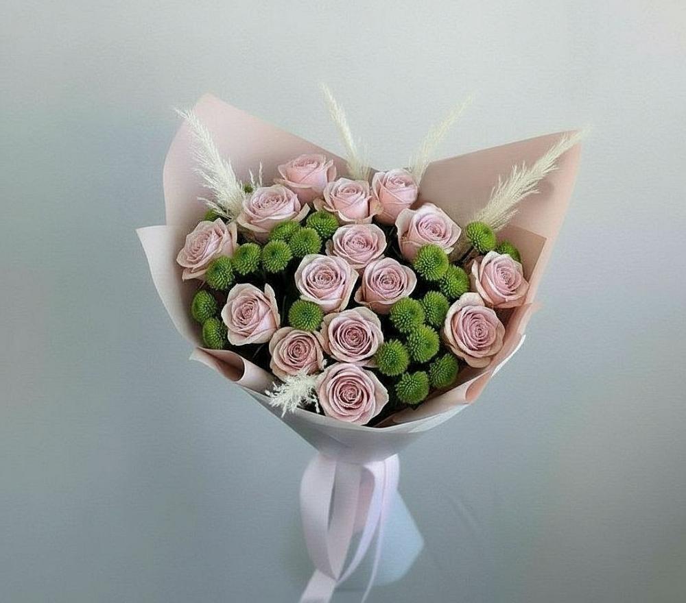 Букет цветов из: Розы и Хризантемы в Кощеево