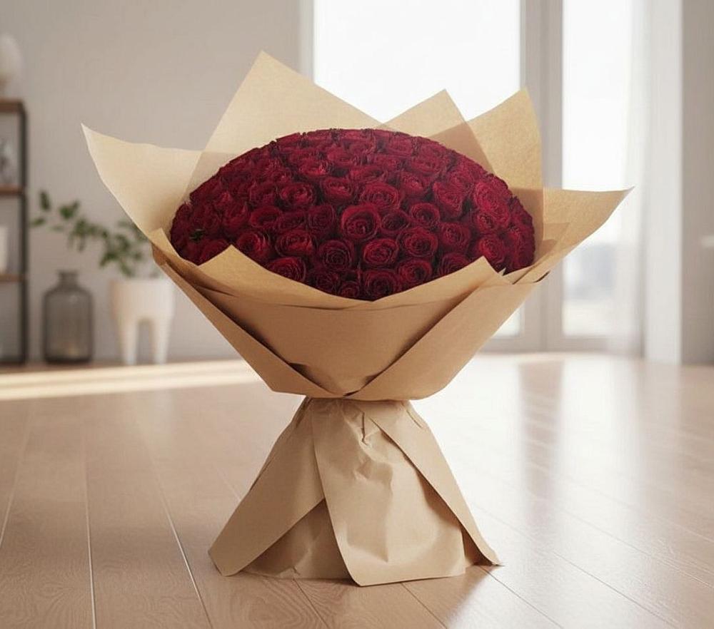 Букет 101 Красная роза в Кощеево