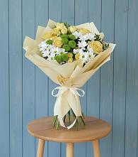 Букет цветов из:  Хризантемы и Розы в Кощеево