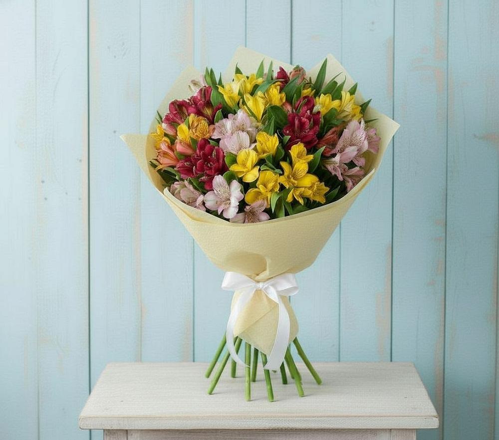 Букет цветов из: Альстромерии в Кощеево