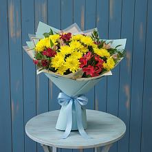 Букет цветов из:  Альстромерии и Хризантемы #REPLACE_PRED# Кощеево