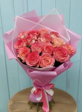 Букет 15 Розовых роз Равель в Кощеево